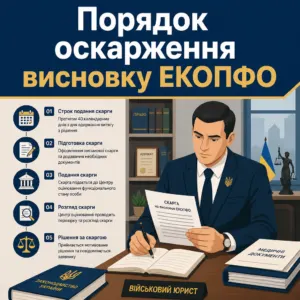 Оскарження висновку ЕКОПФО до Центру оцінювання