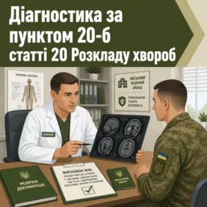 Оцінка помірних порушень функцій за статтею 20-б розкладу хвороб