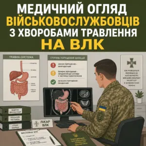 Оцінка стану здоров'я та хвороби для звільнення з військової служби на ВЛК