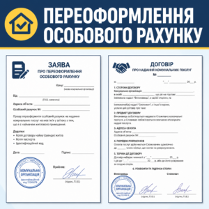 Переоформлення особового рахунку на комунальні послуги при оренді квартири