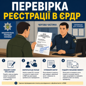 Алгоритм як перевірити кримінальне провадження через звернення до слідчого та отримання витягу