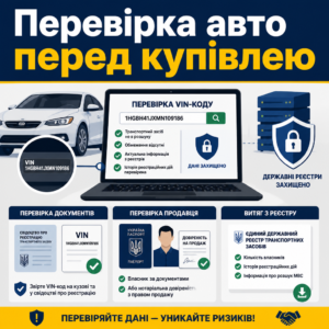 Перевірка VIN-коду та продавця перед укладенням договору купівлі-продажу авто