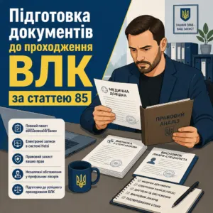 підготовка до проходження стаття 85 влк поради військового юриста