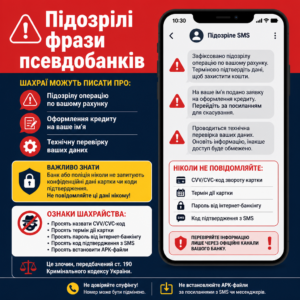 Ключові фрази та маркери для того щоб розпізнати шахраїв
