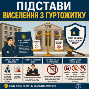 Законні підстави та судовий порядок виселення з гуртожитку