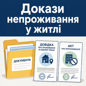 Підтвердження непроживання у квартирі для перерахунку боргів за комуналку