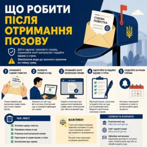 Інструкція після отримання позову факторинг партнерс суд