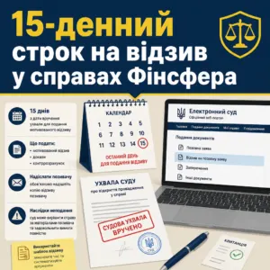 суд з іннова фінанс — алгоритм дій 15 днів