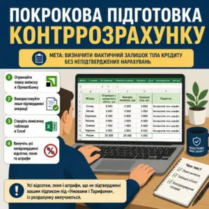 контррозрахунок ПриватБанк покроково