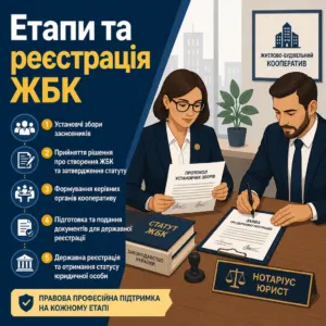порядок створення житлово-будівельного кооперативу етапи