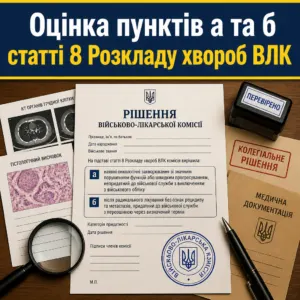 Порядок застосування статті 8 Розкладу хвороб ВЛК при онкологічних діагнозах
