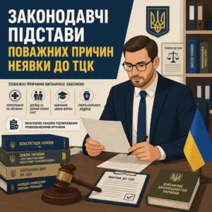 поважні причини неявки до тцк законні підстави