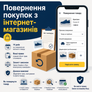 Повернення товару в інтернет магазин та на маркетплейсах правила та докази