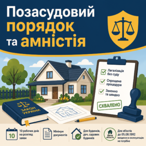 Позасудова легалізація самочинного будівництва та дачна амністія