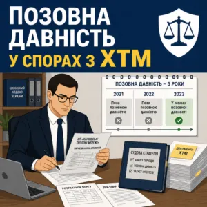 позовна давність комунальні послуги ХТМ