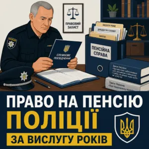 Пенсія поліції за вислугу років: хто має право і як довести стаж