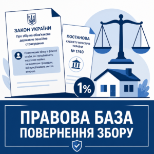 Правове обґрунтування та нормативна база для повернення 1% пенсійного збору