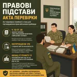 Акт перевірки сімейного стану для підтвердження прав