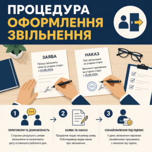 Процедура та порядок оформлення заяви і наказу про звільнення за угодою сторін