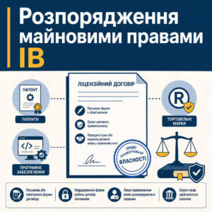 Правила розпоряджання майновими правами інтелектуальної власності та ліцензійний договір