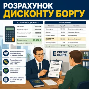 Кредит Капітал борг — як порахувати дисконт