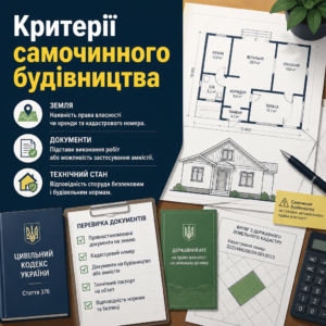 Легалізація самочинного будівництва та перевірка документів на земельну ділянку
