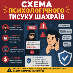 Як розпізнати шахраїв під час термінового дзвінка або повідомлення