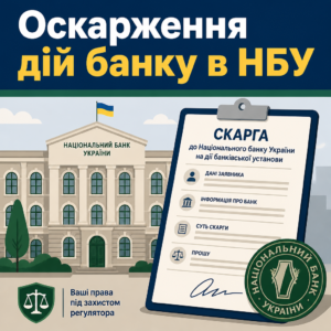Подання скарги до Національного банку України на дії банківської установи