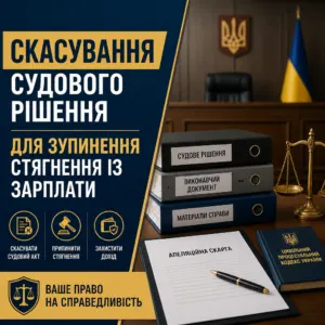 як зупинити стягнення із зарплати через суд скасування судового рішення