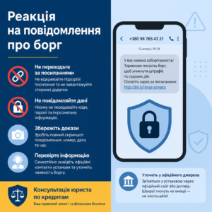 перевірка фішингового повідомлення за допомогою консультація юриста по кредитам