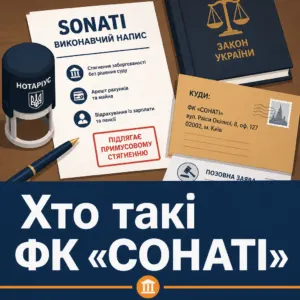 Виконавчий напис СОНАТІ — хто такі ФК СОНАТІ