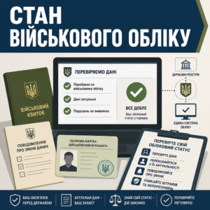 Як перевірити військовий облік та переконатися у наявності даних