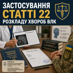 медичний огляд та стаття 22 влк епілепсія мігрень