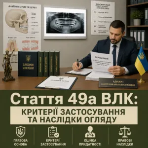 Стаття 49а ВЛК оцінка придатності при відсутності зубів