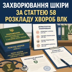стаття 58 розкладу хвороб дерматологічні захворювання огляд влк