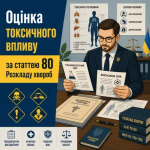 Стаття 80 розкладу хвороб отруєння та токсичний вплив хімічних речовин на ВЛК