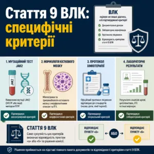 Стаття 9 ВЛК — специфічні критерії онкогематології