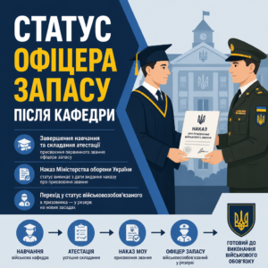 Юридичний статус офіцера запасу після закінчення військової кафедри