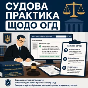 Справа 120/11536/25 ОГД та судова практика для повнолітніх дітей