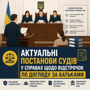 судова практика оскарження рішень тцк відстрочка по догляду за батьками
