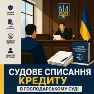 Як списати кредит у судовому порядку через процедуру неплатоспроможності