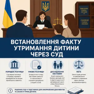 судовий розгляд справи про утримання дитини вітчимом