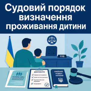 Визначення місця проживання дитини в судовому порядку під час розгляду позову