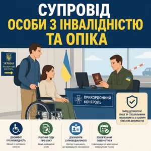 Супровід інваліда за кордон і виїзд опікуна недієздатної особи