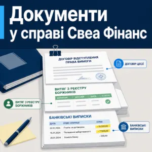 свеа фінанс — які документи вимагати у суді