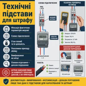 Технічні підстави для штрафу за Акт ПРРЕЕ