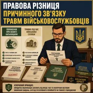 Юридична різниця: травма під час військової служби та поранення при захисті Батьківщини