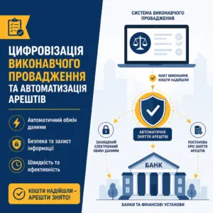 цифровізація виконавчого провадження та зняття арештів з рахунків