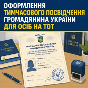 Тимчасове посвідчення громадянина України для мешканців тимчасово окупованих територій
