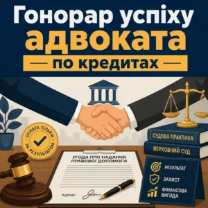 Гонорар успіху кредитного адвоката розрахунок та судова практика